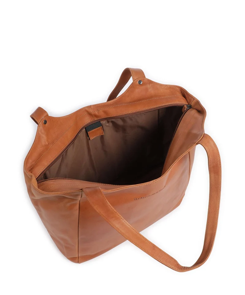 The Chesterfield Brand Wax Pull Up Cow Mireya Bolsa shopping cognac