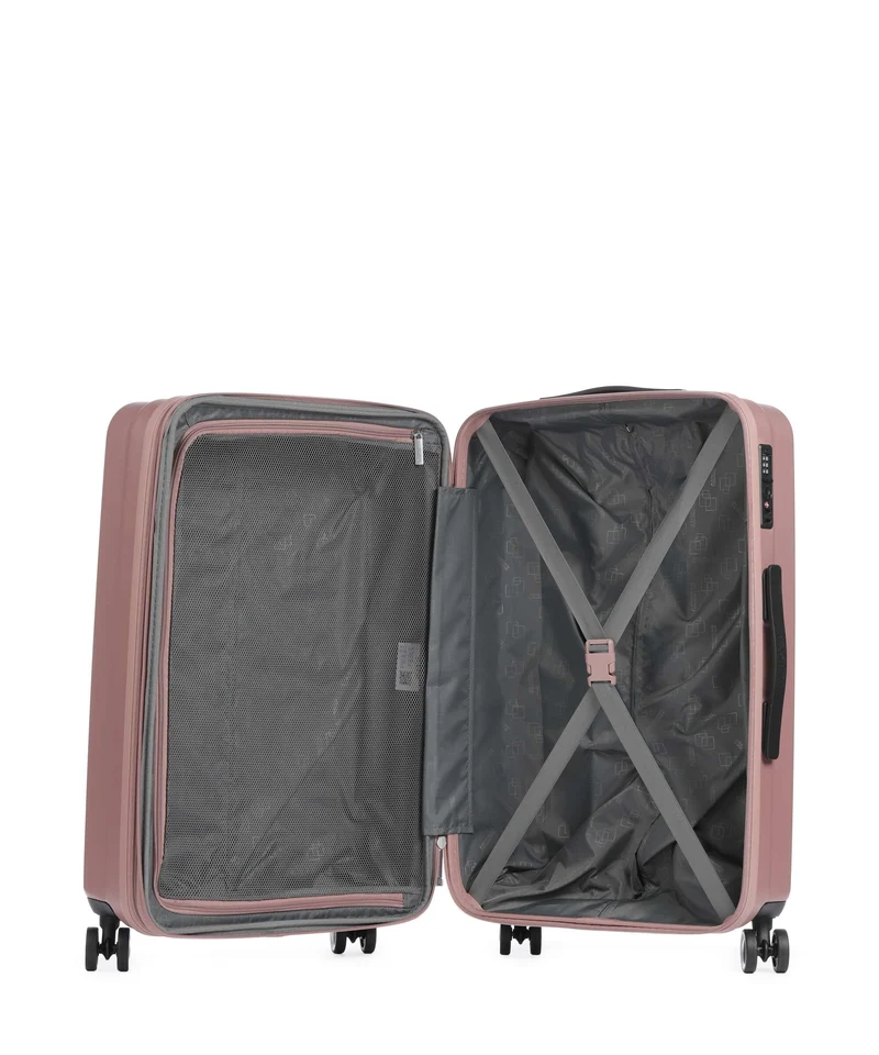 American Tourister Aerojoy Juego de maletas (4 ruedas) metallic rose