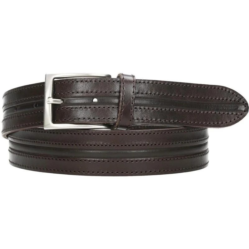 Cinturón De Piel Raya Ancha GS