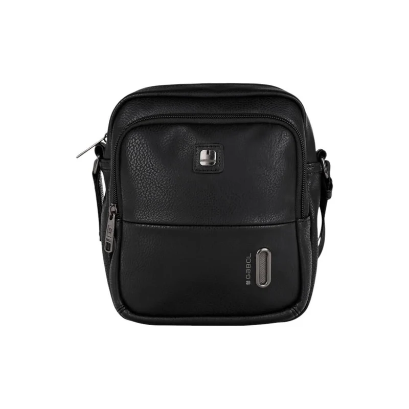 Bolso Bandolera Hombre Gabol de Polipiel Negra - Colección Snap