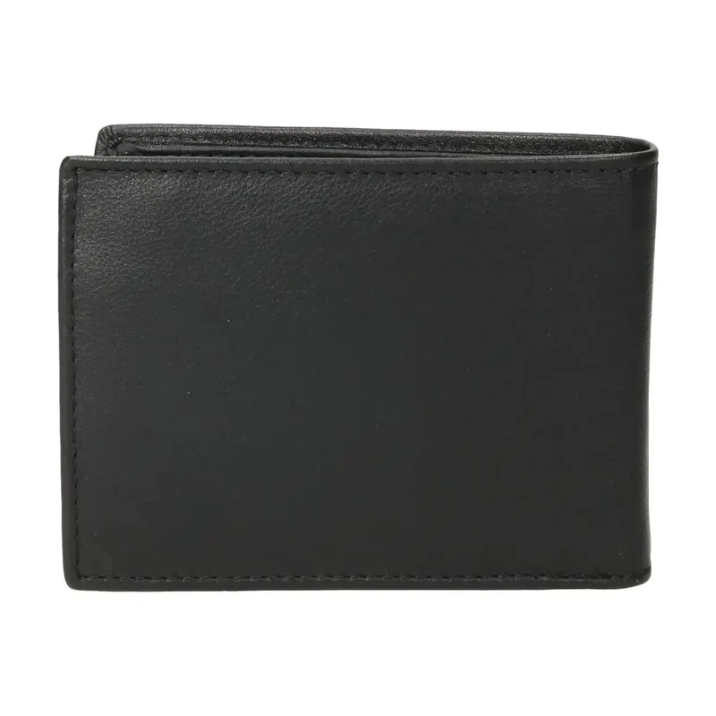 Cartera Hombre J.L Piel Negra Americana RFID 12 Tarjetas