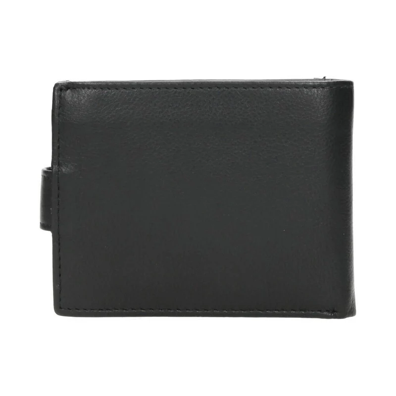 Cartera Hombre J.L Piel Negra Americana RFID con Monedero