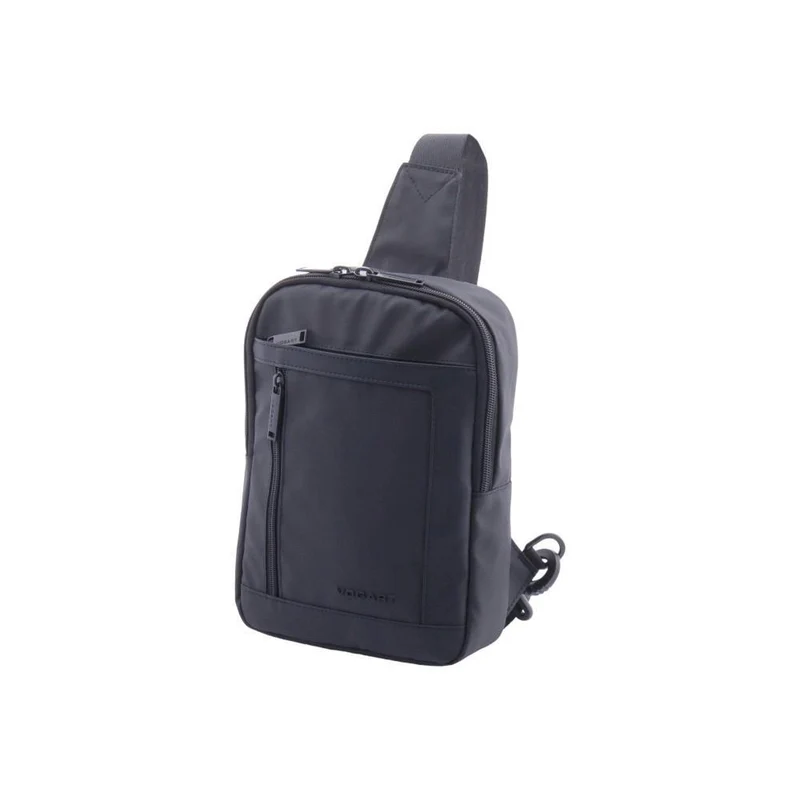 Bolso Cruzado Vogart de Nylon Resinado con RFID - Dark