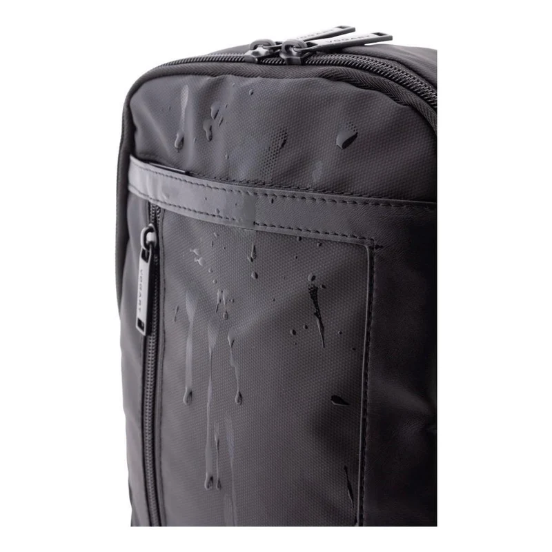 Bolso Cruzado Vogart de Nylon Resinado con RFID - Dark