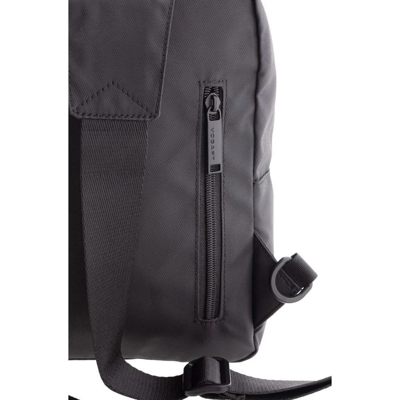 Bolso Cruzado Vogart de Nylon Resinado con RFID - Dark