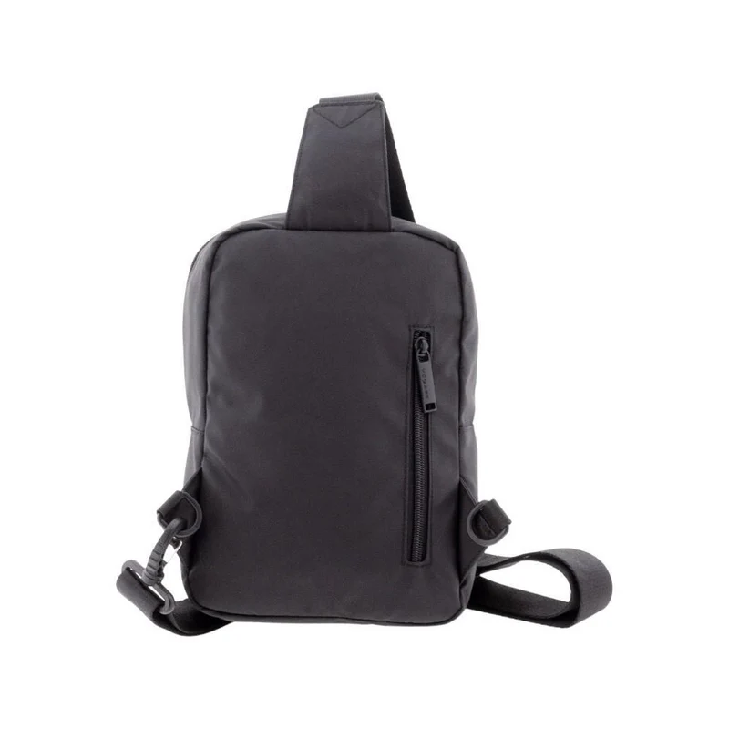 Bolso Cruzado Vogart de Nylon Resinado con RFID - Dark
