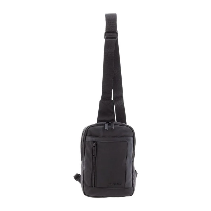Bolso Cruzado Vogart de Nylon Resinado con RFID - Dark
