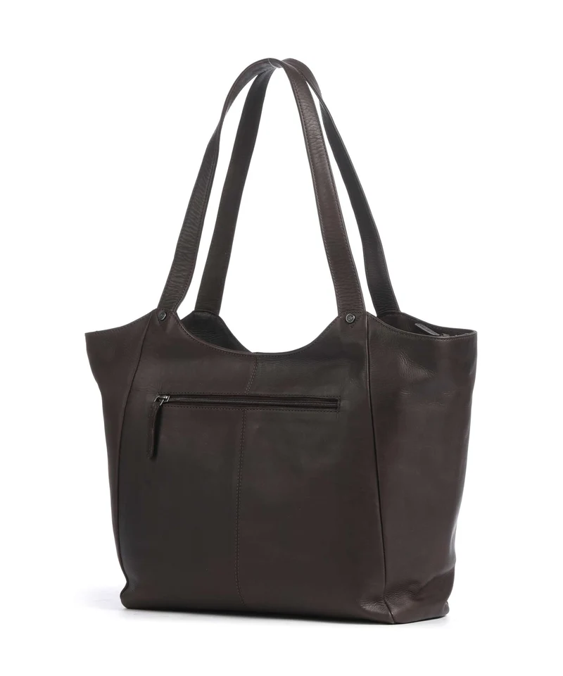 The Chesterfield Brand Wax Pull Up Cow Mireya Bolsa shopping brown