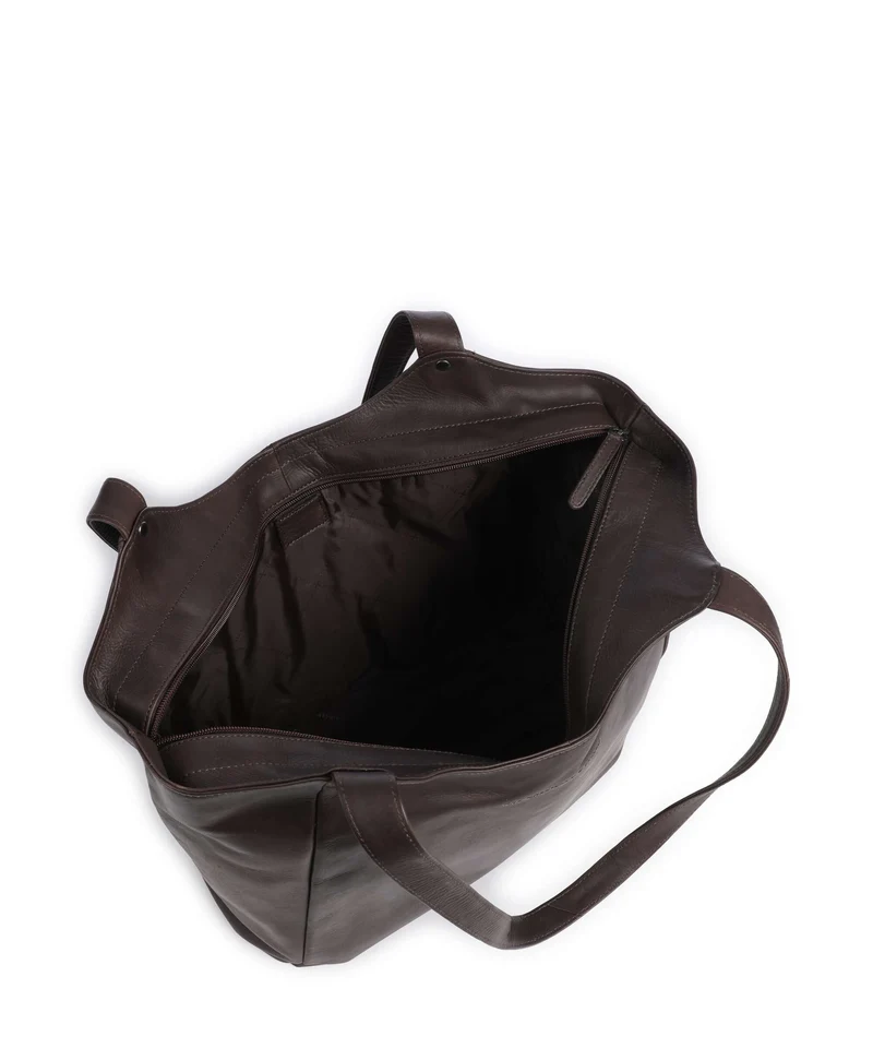 The Chesterfield Brand Wax Pull Up Cow Mireya Bolsa shopping brown