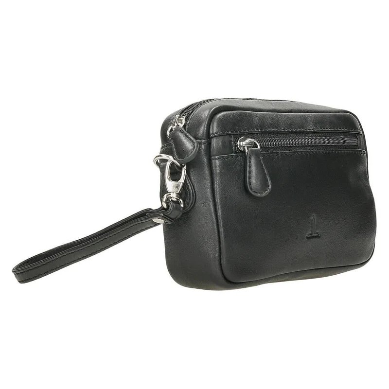 Bolso de Mano Hombre J.L Piel Clasic Negro de Piel