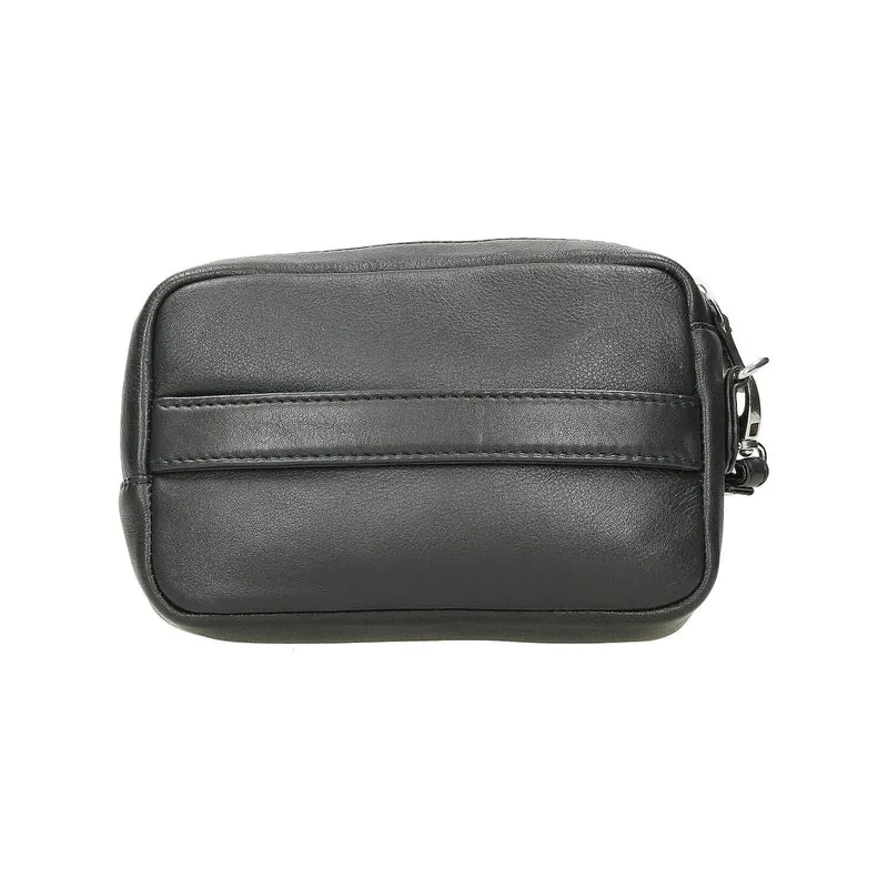 Bolso de Mano Hombre J.L Piel Clasic Negro de Piel
