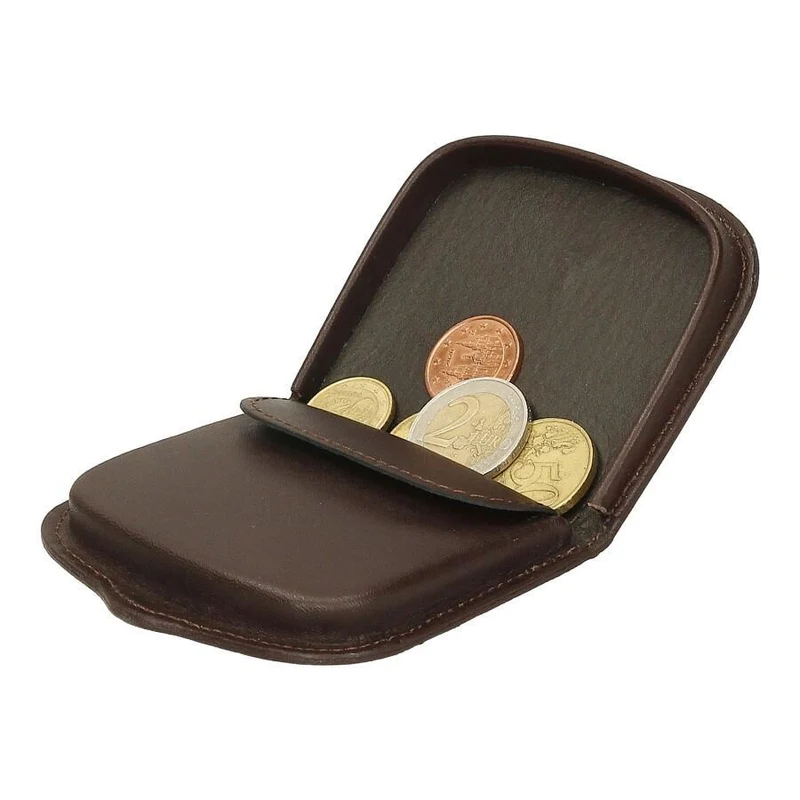 Monedero de Tacón J.L Piel Marrón Chocolate | Hecho en Ubrique