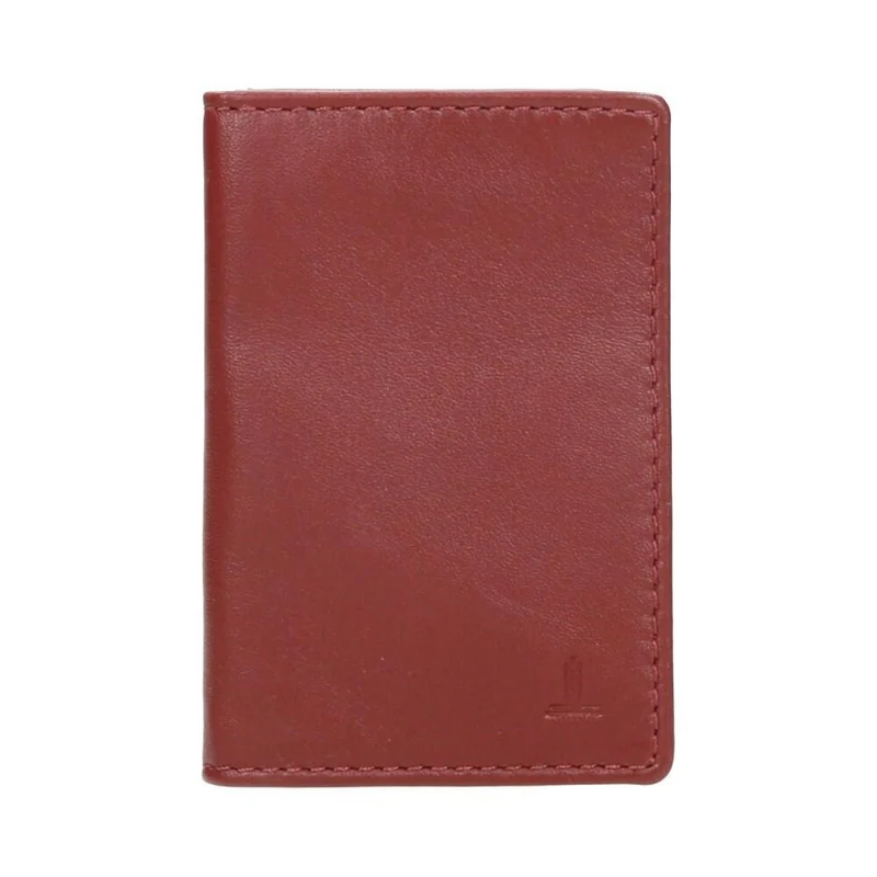 Abono Transporte De Piel J.L Piel Classic Rojo