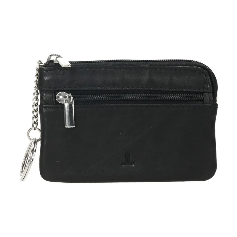 Monedero de Piel J.L Piel Negro con Llavero RFID