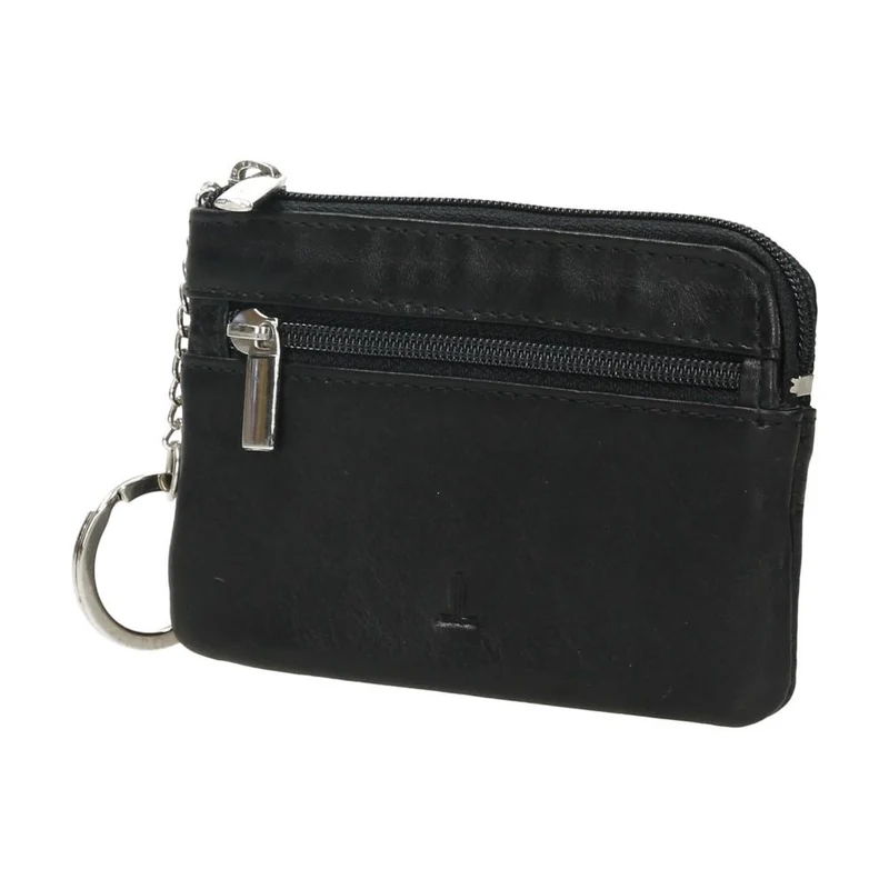 Monedero de Piel J.L Piel Negro con Llavero RFID