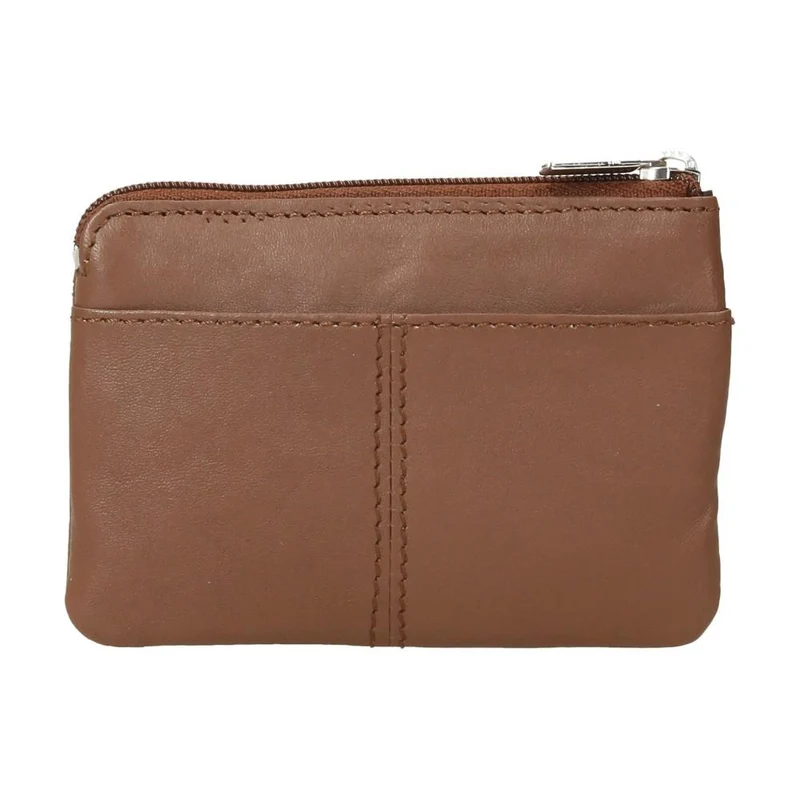 Monedero de Piel para Hombre J.L. Piel con Llavero y Doble Cremallera - Habana