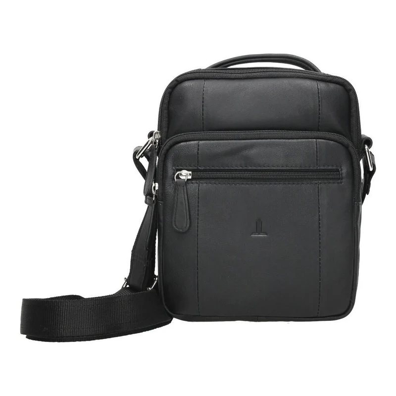 Bolso de Piel Hombre J.L Piel Clasic Negro con Asa de Mano