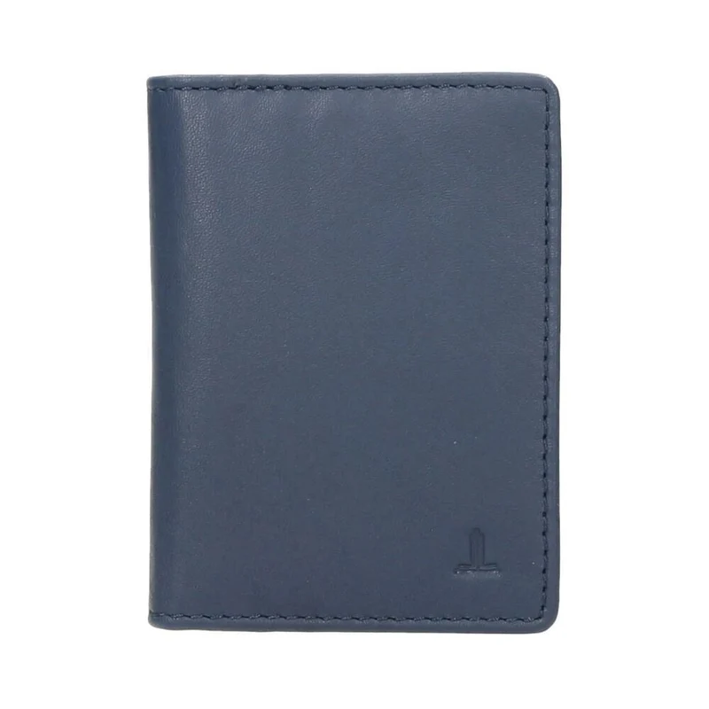 Tarjetero de Piel J.L Piel Azul RFID