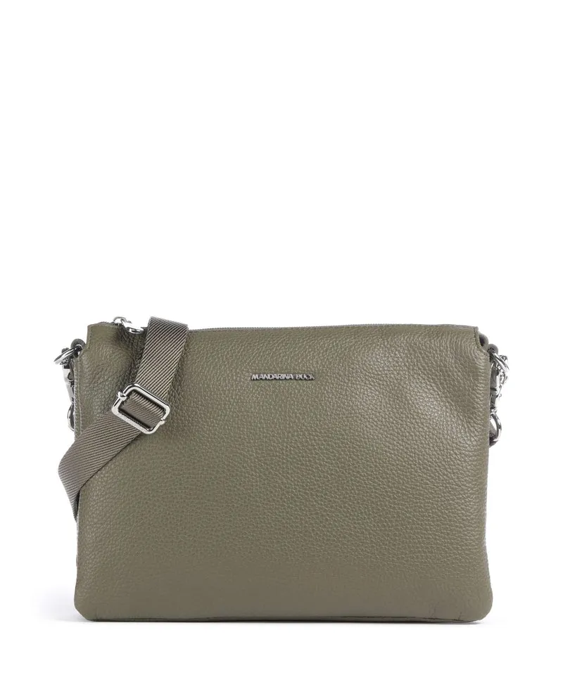 Mandarina Duck Mellow Leather Bandolera winter olive