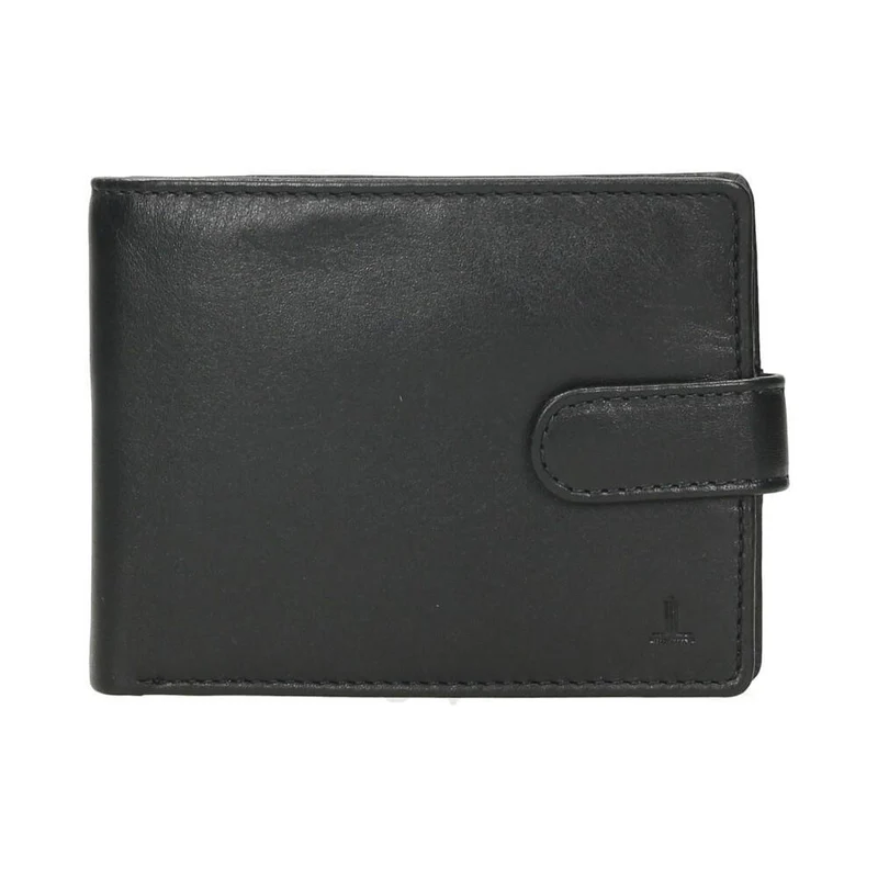 Cartera Grande de Piel J.L Piel Classic RFID Negra