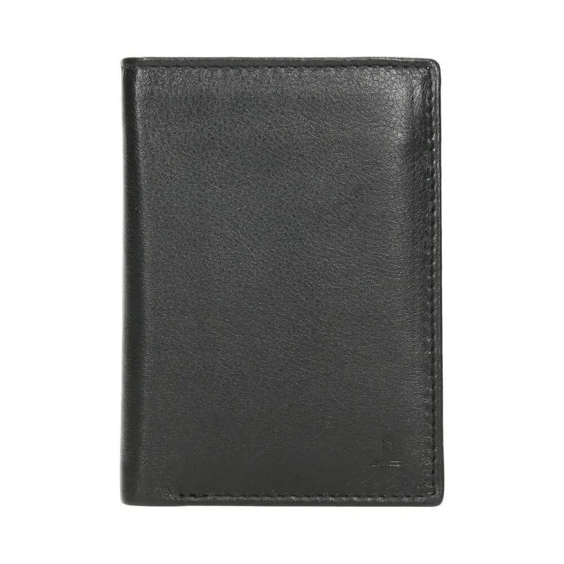 Cartera Vertical de Piel J.L Piel Classic RFID Negra