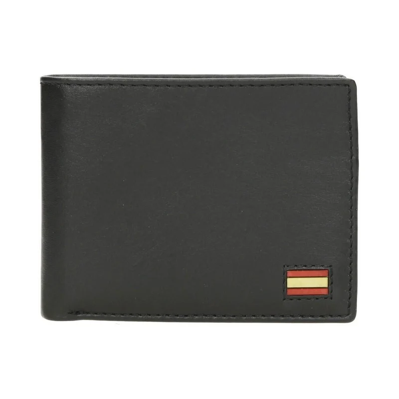 Cartera Americana J.L Piel Bandera España RFID Negra