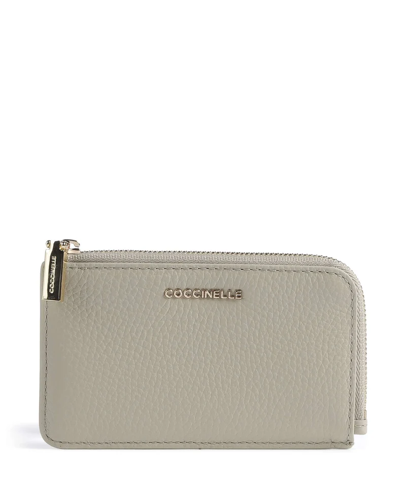Coccinelle Metallic Soft Tarjetero eucalipto