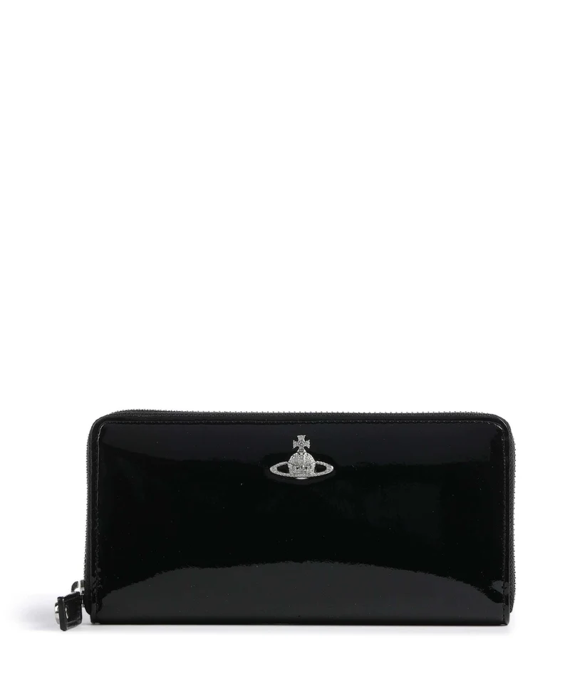 Vivienne Westwood Patent Monedero black/diamante orb