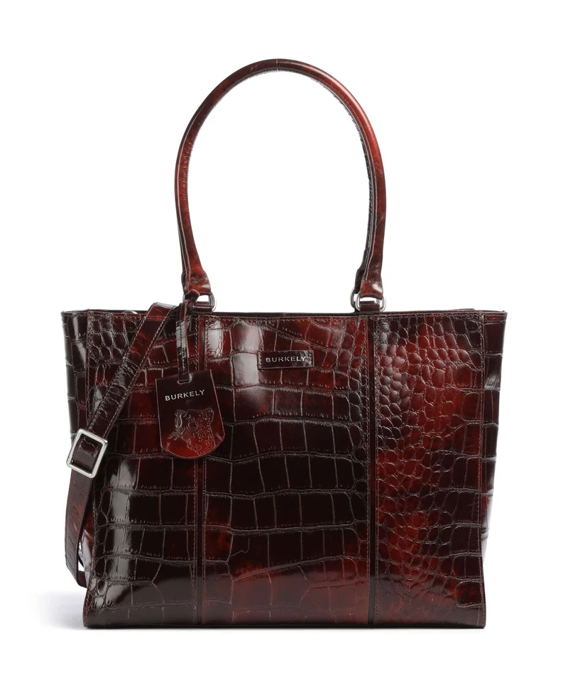 Burkely Cool Colbie Bolsa shopping burgundy patent