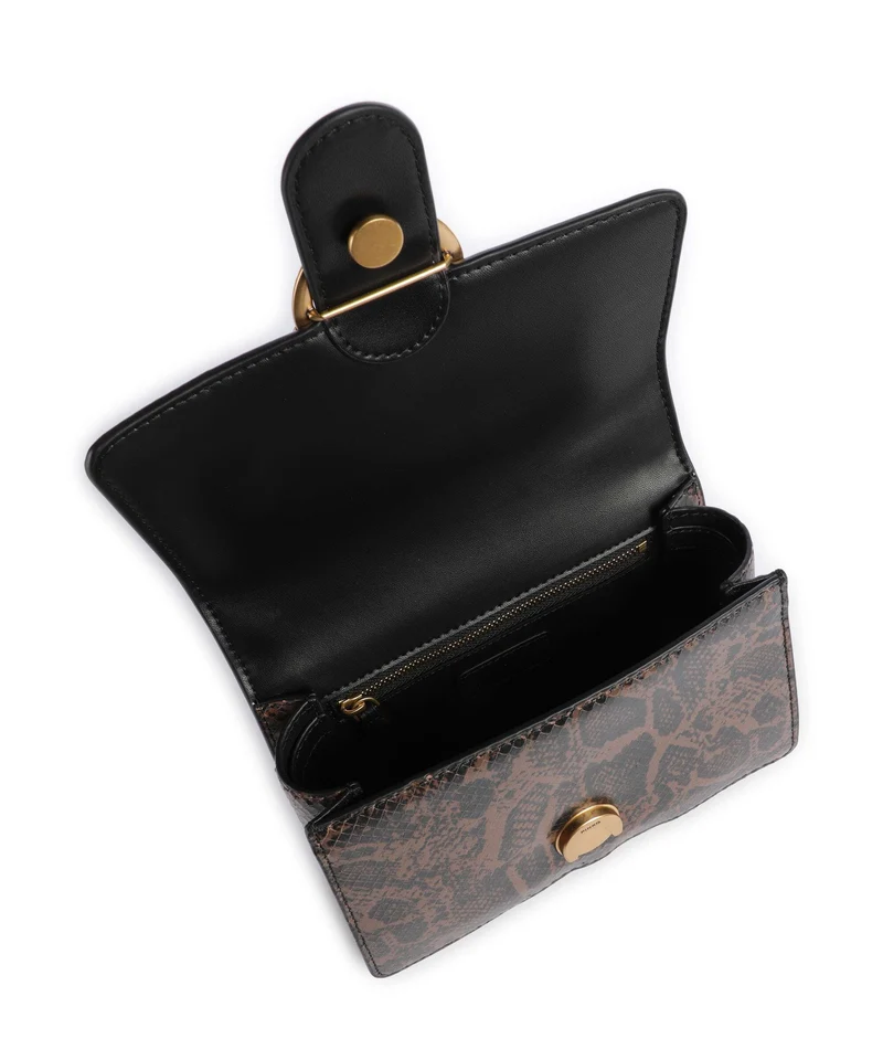 Pinko Love One Mini Bandolera roccia/marrone/antique gold