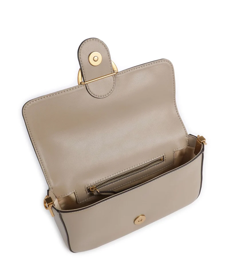 Pinko Love One Mini Slouchy Bandolera grigio talpa/antique gold