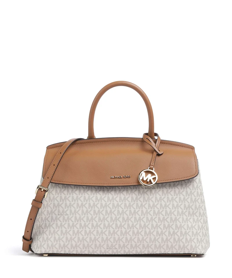 Michael Kors Landry Medium Bolso de mano vanilla/acorn