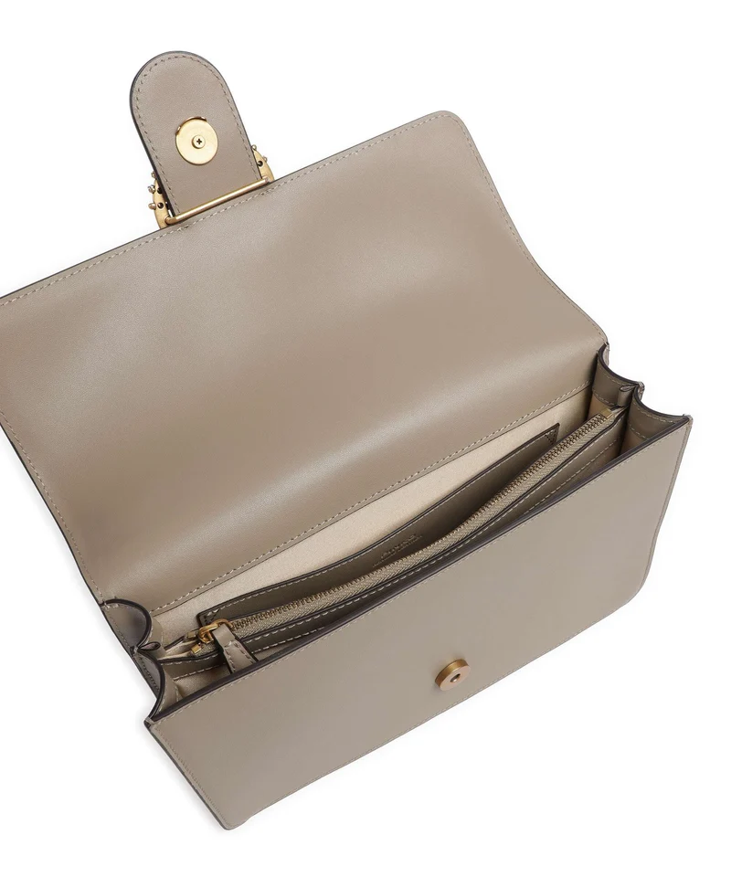Pinko Love One Classic New Buckle Bandolera grigio talpa/antique gold