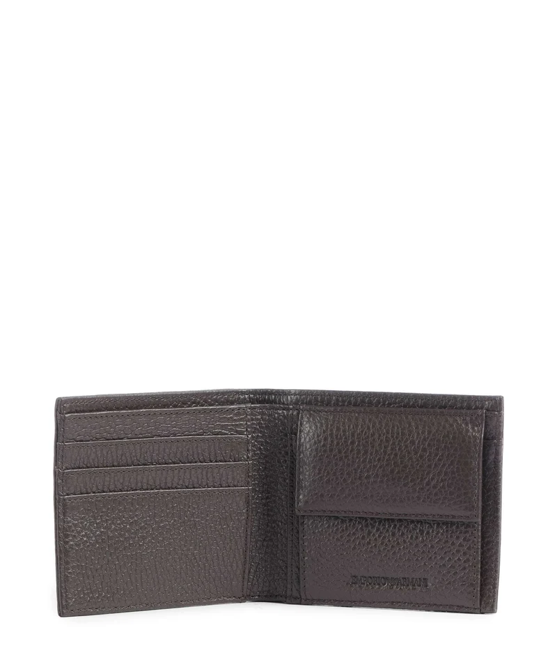 Emporio Armani Business Regenerated Monedero black coffee