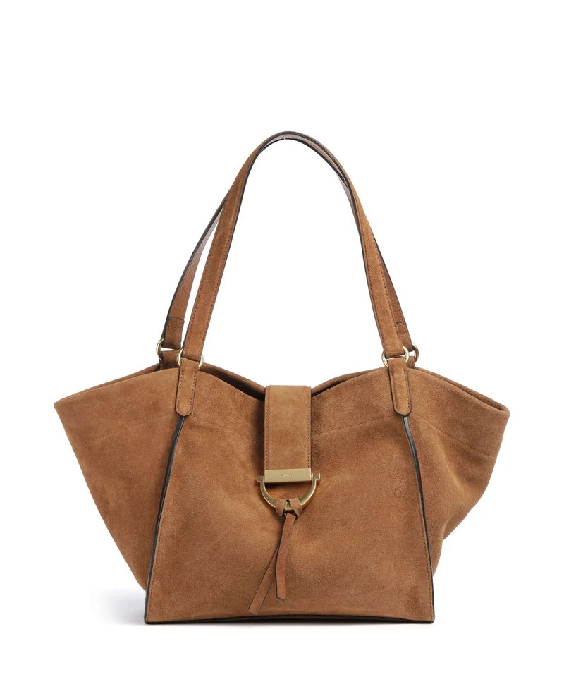 Abro Suede Temi Bolsa shopping cuoio