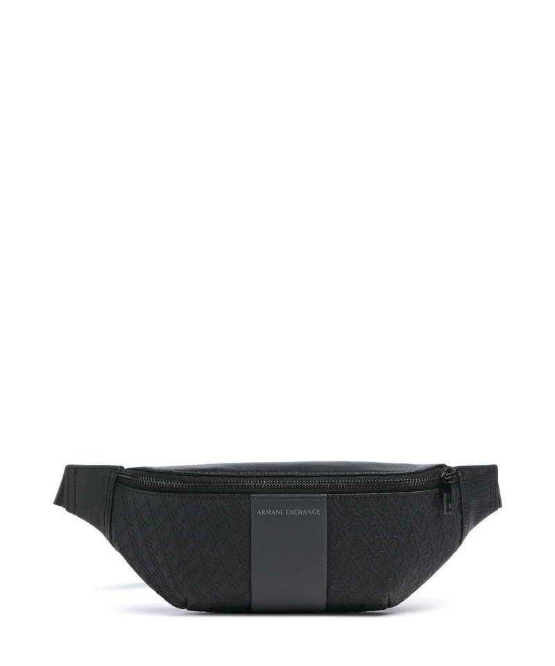 Armani Exchange William Riñonera black/forged iron