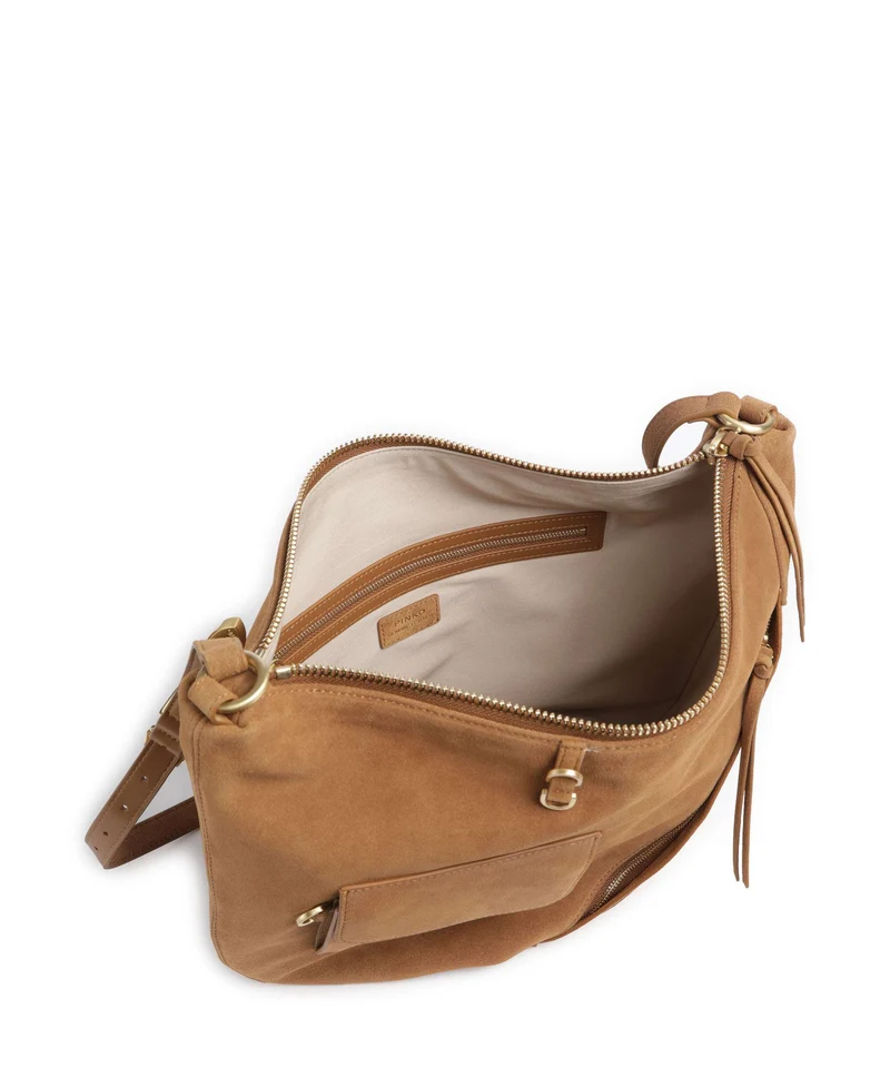 Pinko Luna Big Bolso de hobo marrone/caramella/matt gold