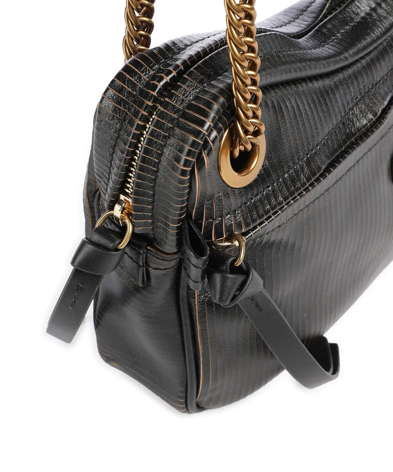 Vivienne Westwood Dolce Laser Line Medium Bolso de hombro black/beige