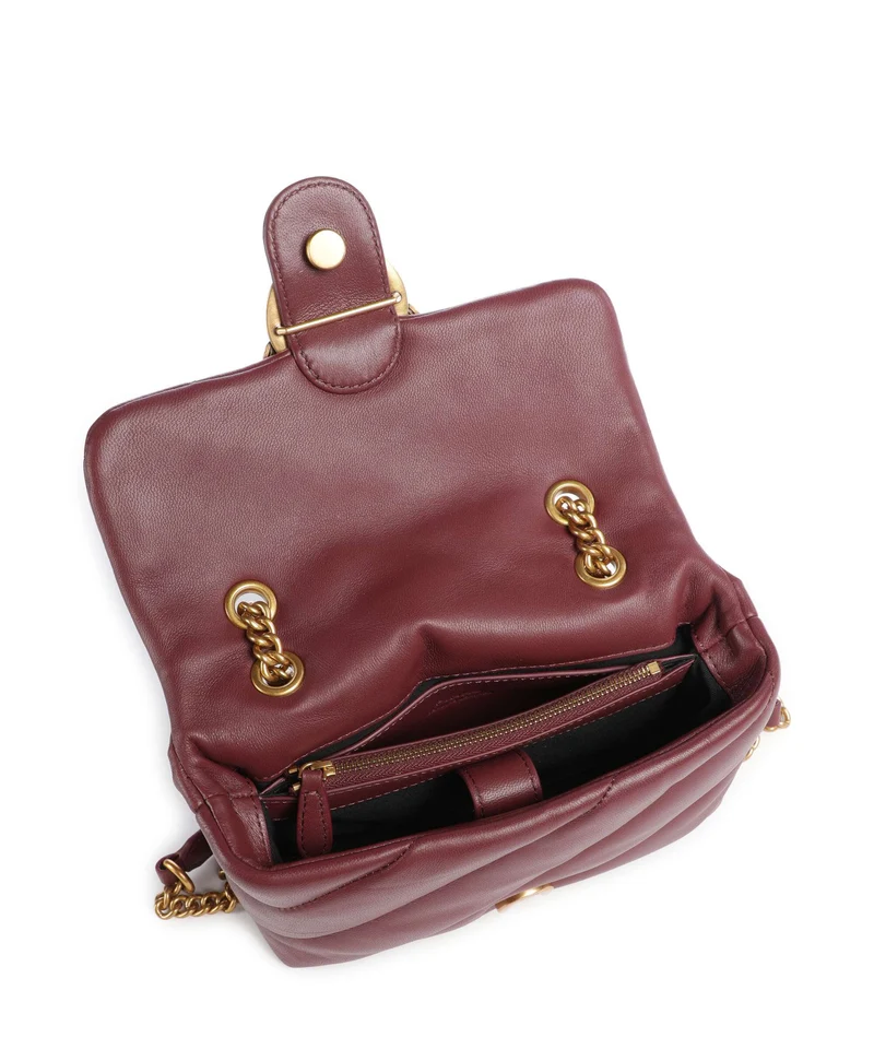 Pinko Love Puff Mini Bolso de hombro ribes intenso/antique gold