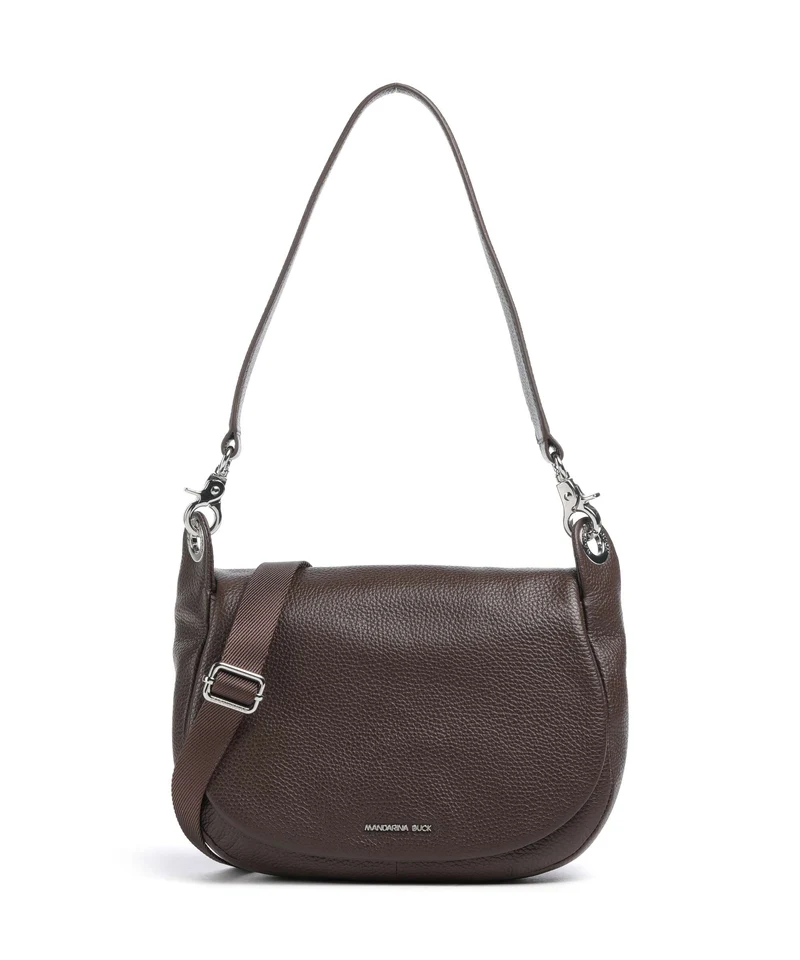Mandarina Duck Mellow Leather Bolso de hombro espresso
