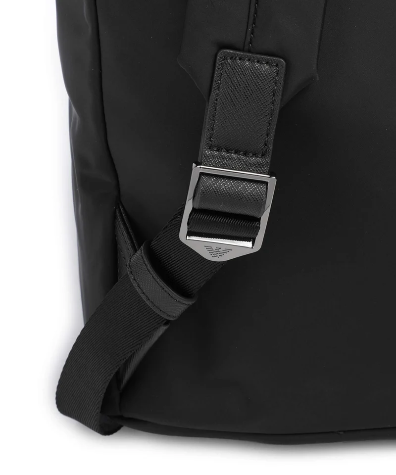 Emporio Armani Nylon Recycled Mochila black beauty