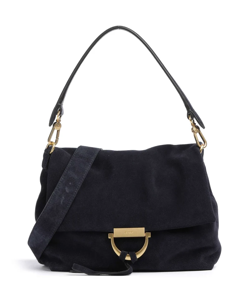 Abro Suede Temi Medium Bolso de hombro navy