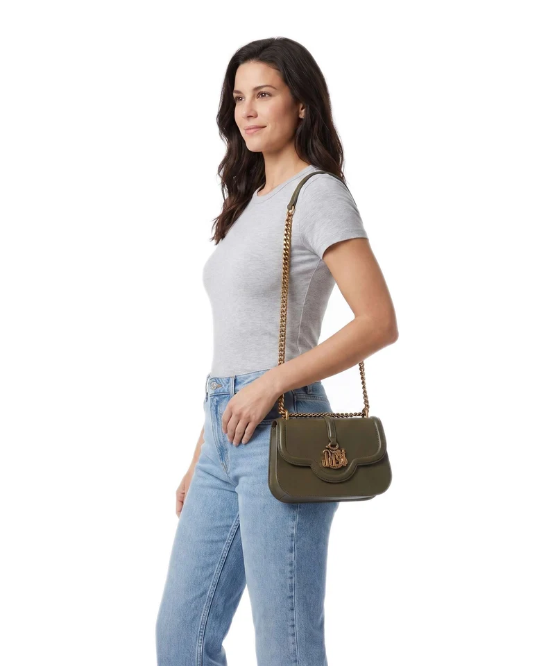 Just Cavalli Just Snake Bolso de hombro fir green