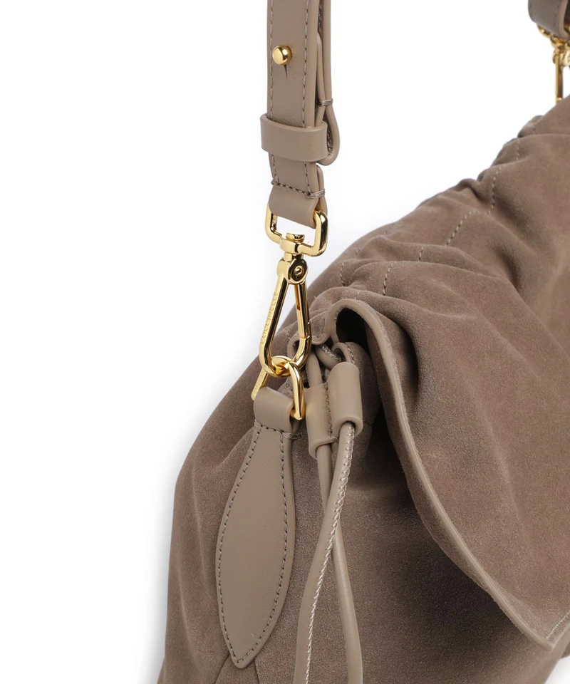Coccinelle Lidia Suede Bolso de hobo warm taupe