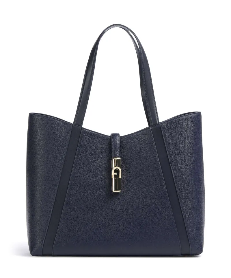 Furla Goccia L Bolsa shopping blu reale