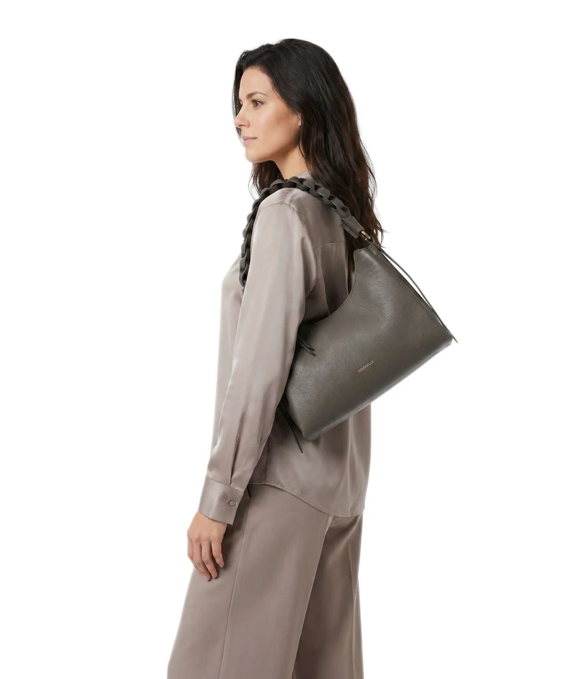 Coccinelle Boheme Grana Double Bolso de hombro fango/honey