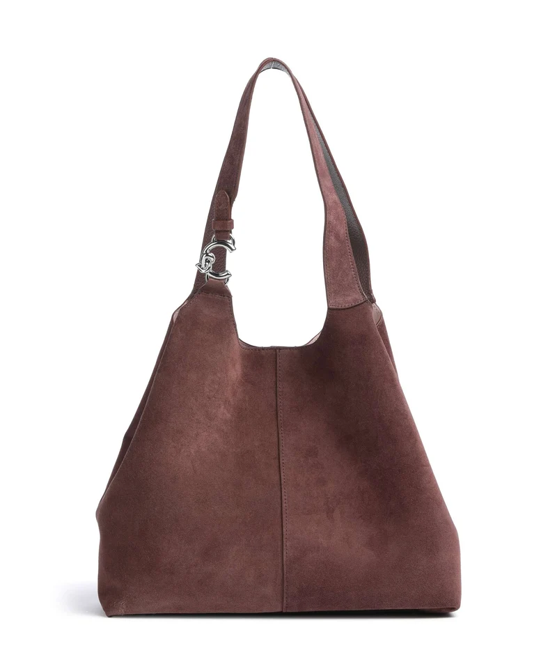 Coccinelle C-Easy Suede Bolso de hobo berry