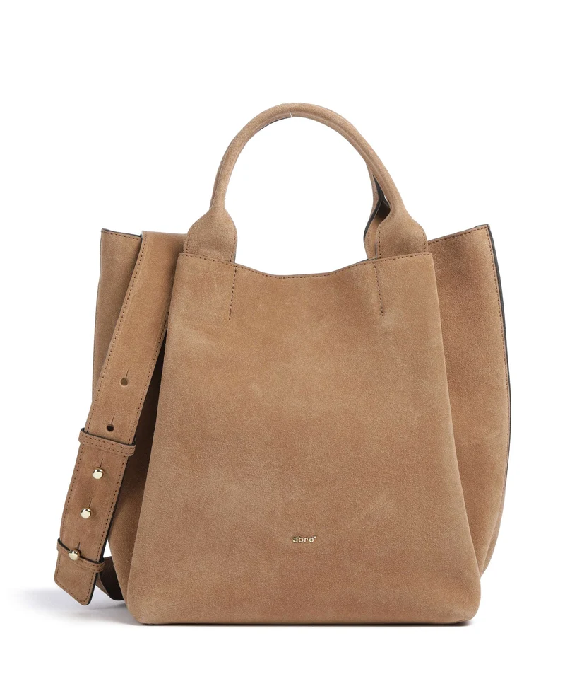 Abro Suede Essential Medium Bolso de mano cappuccino