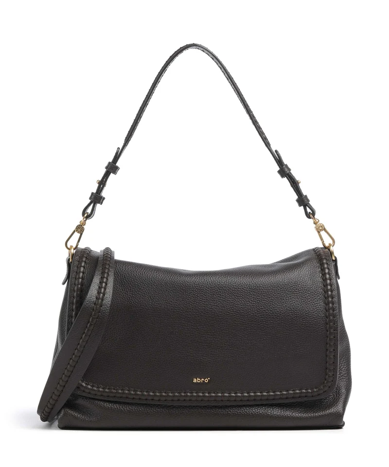 Abro Agave Signature Big Bolso de hombro dark brown