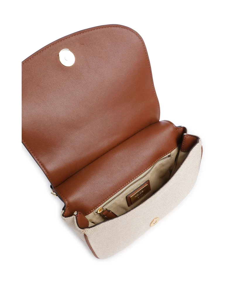 Lauren Ralph Lauren Marcy Medium Bandolera natural/buff canvas/lauren tan